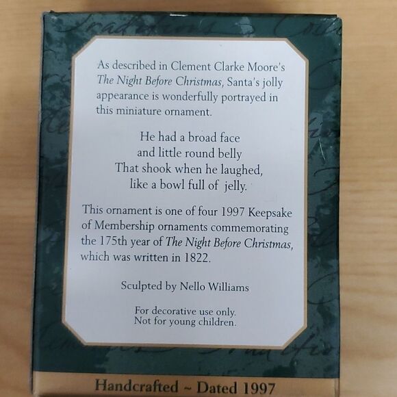 4 hallmark miniature Santa/snowman ornaments - Picture 12 of 16